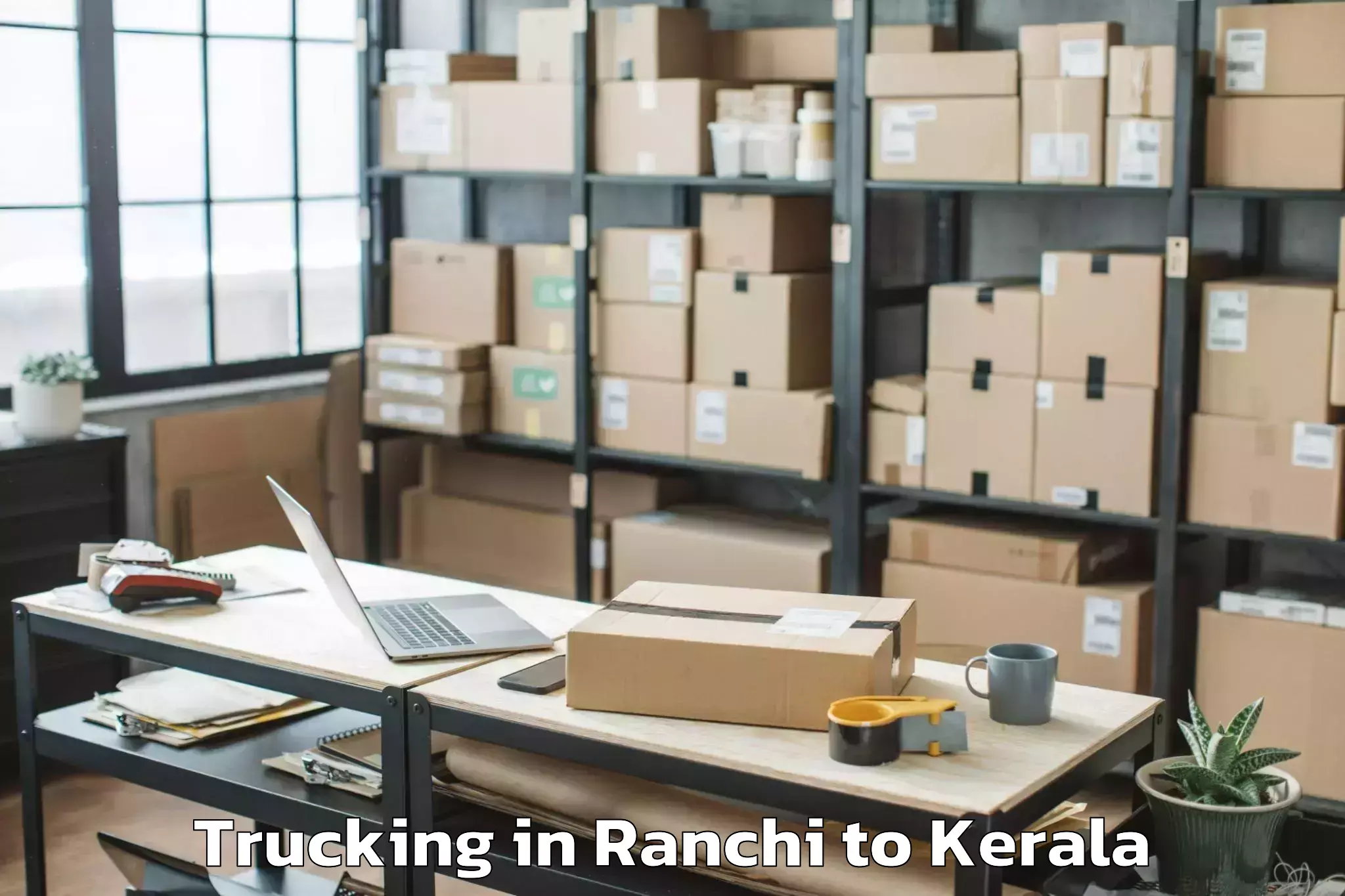 Hassle-Free Ranchi to Punalur Trucking